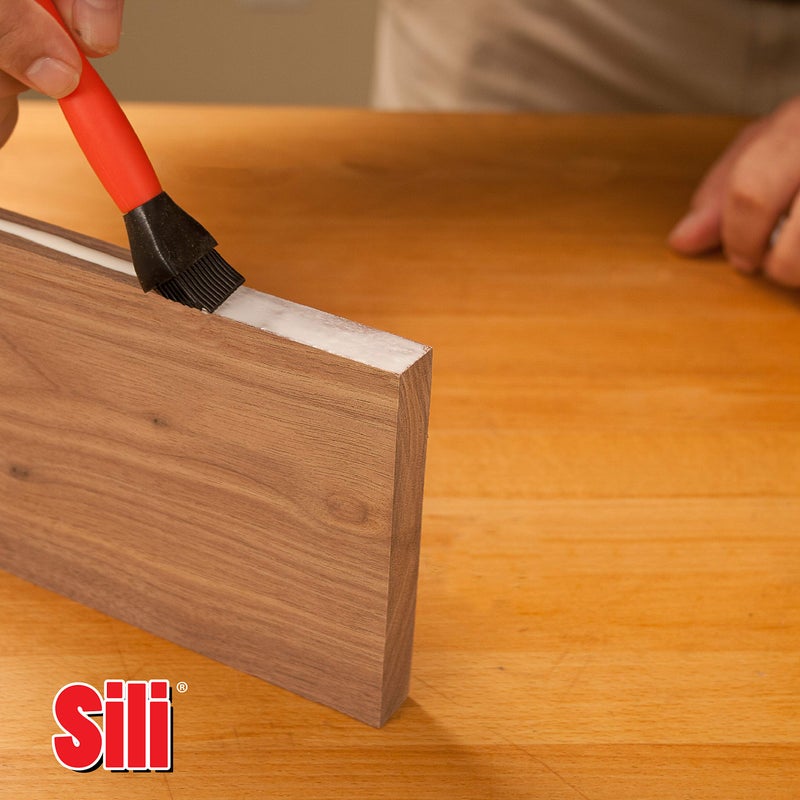 Sili Non-Stick 1" Wood Glue Brush, Easy Clean Silicone Wood Glue Applicator for Woodworking, Arts, Hobby and Crafts - Image 3